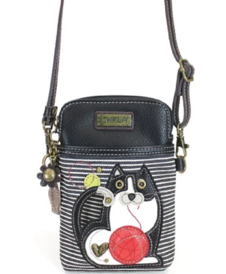 Charming Chala Fat Cat Chubby Kitten Cell Phone Purse Mini Crossbody Bag - Image 1 of 3