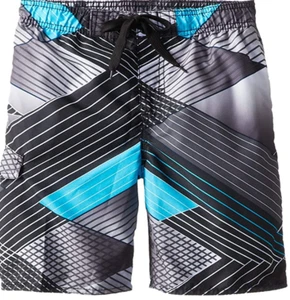 Kanu Surf Boys' Big Quick Dry UPF 50+ Beach Swim Trunk YOLO Black 10/12 - Picture 1 of 3