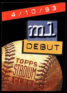 1994 Stadium Club Info Cards ML Debut #8 - Picture 1 of 2