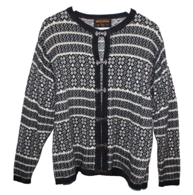 Cárdigan Woolrich Mujer Grande Multicolor Manga Larga Vintage Tejido Suéter Foto 1 de 4