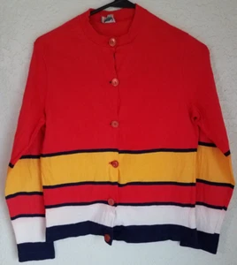 Vintage 1960's Catalina Sportswear Long Sleeve Button Up Sweater M - Picture 1 of 10
