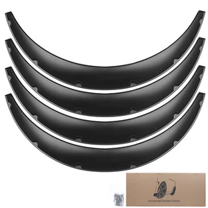 4Pcs 4.5"inch Flexible Fender Flares Extra Wide Body Wheel Arches For Ford F-150 - Foto 1 di 17