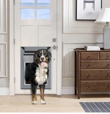 Puerta telescópica resistente a la intemperie X-Large para perros X-Large túnel marco de aluminio Foto 1 de 4