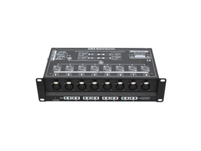 8 way DMX Splitter club Light Stage Light Signal Amplifier 8CH DMX Distributor - Image 1 of 3