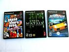 3er SET: PLAYSTATION 2 SPIELE: NEED FOR SPEED..MATRIX.. GRAND THIEFT ATUO VICE