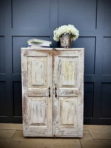 Vintage Rustic Cupboard /Reclaimed Painted Bathroom Cabinet / Kitchen Unit - Picture 1 of 9
