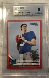 2019 Donruss Daniel Jones. Rated Rookie. Red Press Proof. Beckett 9. Rookie. - Picture 1 of 2