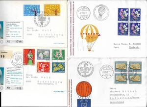 14x Ballonpost Schweiz Briefe Helvetia lot ; 62442 - Bild 1 von 4