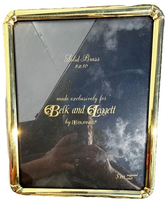 Nuevo marco de fotos vintage•Latón macizo, vidrio real•8 x 10•MCM•Ornado Foto 1 de 4