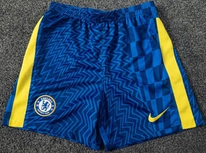 Chelsea FC 2021-22 Home Shorts By Nike - Size Age 6-7 Years - Picture 1 of 15