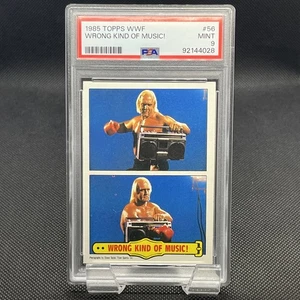1985 Topps WWF Hulk Hogan Wrong Kind of Music! #56 PSA 9 MINT - Picture 1 of 6