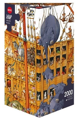 NEW Heye Jigsaw Puzzle 2000 Pieces 12+ Triangular Noah's Arch Jean-Jaques Loup - Image 1 of 2