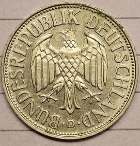 1956-D Deutschland 1 Mark | fast unzirkuliert | KM-110 | kostenloser Versand - Bild 1 von 2