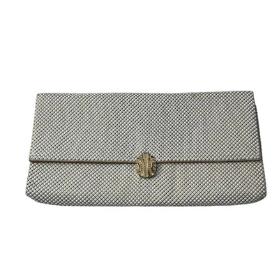 Vintage Whiting & Davis White Chain Mail Clutch Bag - Image 1 of 4
