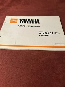YAMAHA XT 250 Parts List 1981 Ersatzteil Liste Katalog Heft Brochure - Bild 1 von 5