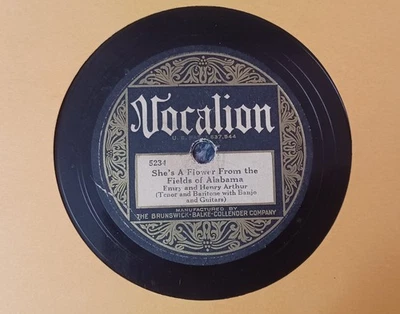 Prewar Country 78 RPM Emry And Henry Arthur Vocalion 5234 HEAR AUDIO READ Desc. - Image 1 of 3