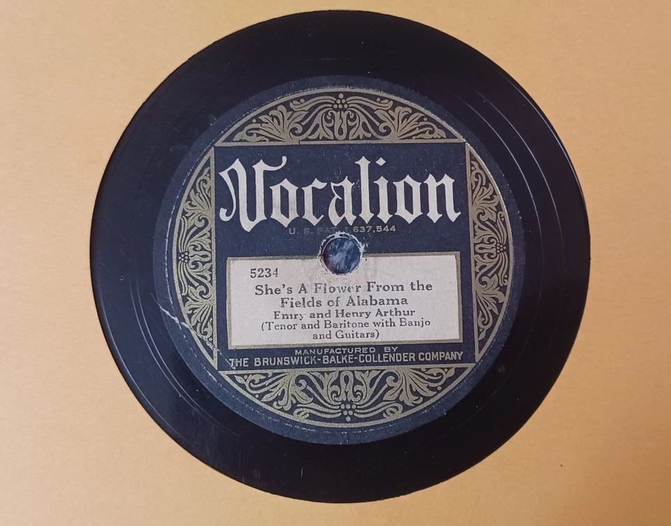 Prewar Country 78 RPM Emry And Henry Arthur Vocalion 5234 HEAR AUDIO READ Desc. - Image 1 of 3