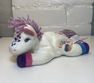 VTG 1998 Lisa Frank Lollipop Unicorn Plush Beanbag Stuffins - Picture 1 of 7