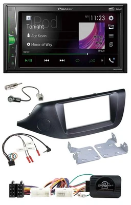 Pioneer 2DIN Lenkrad DAB USB Bluetooth Autoradio für Kia Ceed ab 2012 schwarz oh - Bild 1 von 4