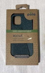 Pela Case Eco-Friendly 100% Compostable Wallet Case For iPhone 12 / 12 Pro Green - Picture 1 of 1