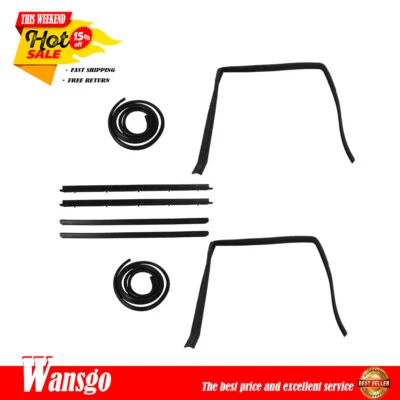 Juego de juntas de goma para puertas negras para Chevrolet Blazer S10 1983-1994 Foto 1 de 4