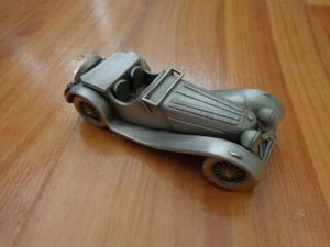 DANBURY MINT 1/43 CLASSIC 1939 JAGUAR SS100 3.5 LITRE PEWTER MODEL CAR - Picture 1 of 3