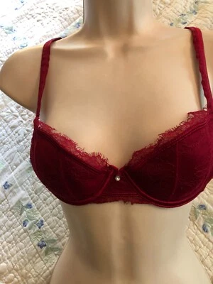 Sujetador Wonderbra Rojo con Encaje 34B 34 B Foto 1 de 4