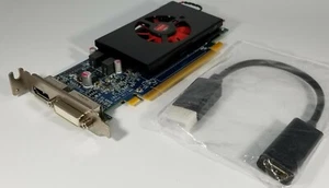 Dell AMD Radeon HD 7570 1GB GDDR5 DVI DisplayPort to HDMI Adapter Windows 10 SFF - Picture 1 of 8
