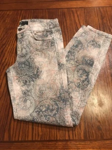 MNG Paisley Skinny Legging Casual Denim Jeans Sz 4 (N1) - Picture 1 of 7