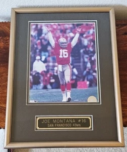 Joe Montana San Francisco 49ers picture frame, plaque, NFL, sports, memorabilia - Picture 1 of 9