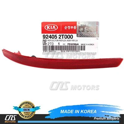 GENUINE REAR Bumper Reflector LEFT DRIVER for 11-13 Kia Optima 924052T000⭐⭐⭐⭐⭐ - Image 1 of 3