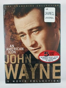John Wayne - An American Icon - 5 Movie Collection (2 DVD, 2006) 26557 - Sealed - Foto 1 di 3