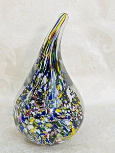 Lead Crystal  Art Glass Paperweight Made in Poland with Label - Picture 1 of 7
