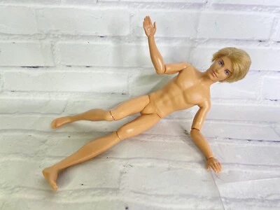 Mattel Barbie Ken Doll Male Rooted Blonde Hair Blue Eyes Articulated Nude 2009 - Image 1 of 4