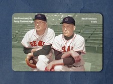 JIM KONSTANTY & J. ZIMMERMAN, Seals PCL | FIRST PRINTING card | C.Aldana 2018