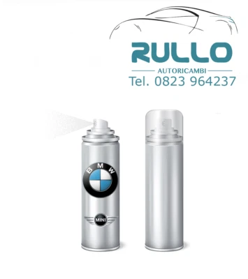DE BEER KIT 2 SPRAY 400 ml VERNICE RITOCCO AUTO BMW MINI + TRASPARENTE 1 kLUCIDO