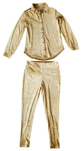 Girls Velour Shacket and High Rise Legging Set Size 14 - Picture 1 of 1