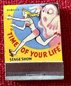 VINTAGE THEATRE TIME OF YOUR LIFE GHOST GIRLS KANSAS CITY FEATURE MATCHBOOK - Picture 1 of 3