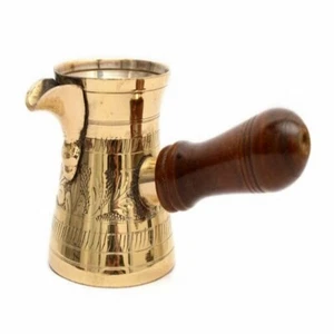 Brass Turkish Kettle Tea Coffee Pot Hand Crafted Assorted Color 3 Inch - Picture 1 of 5
