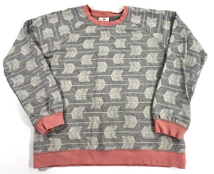 EUC HANNA ANDERSSON GIRLS SNOOPY COLLECTION ARROWS SWEATSHIRT GREY SIZE 160 - Picture 1 of 3