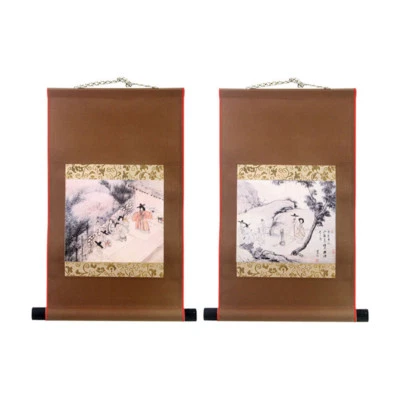 Korean Traditional Famous Painting Wall Scroll Poster Mini 17" Gift Decorative - Image 1 of 4