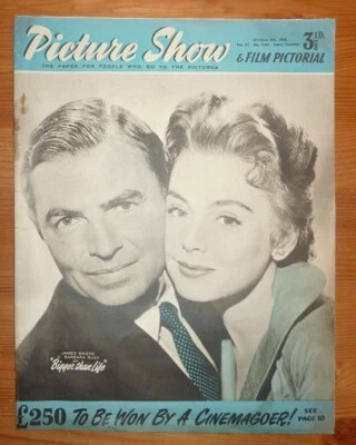 PICTURE SHOW Vol 67 No 1749 6TH OCT 1956 JAMES MASON BARBARA RUSH FRONT COVER - Image 1 of 4