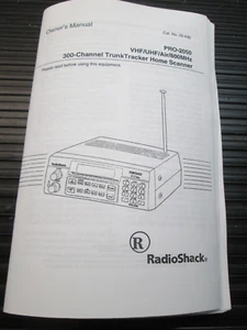 RADIO SHACK PRO-2050 TRUNK TRACKER 300 CHANNEL- VHF/UHF/AIR/800MHz Manual COPY - Picture 1 of 2