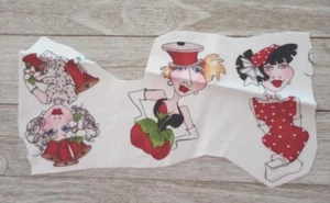 creative toss loralie fun fabric scrap piece 3 ladies 3.5 inch #1005 1pc - Picture 1 of 2