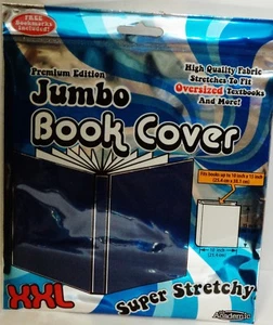 1 Jumbo Book Cover XXL Super Stretchy Fits 10x15" And Less DARK BLUE - Bild 1 von 1