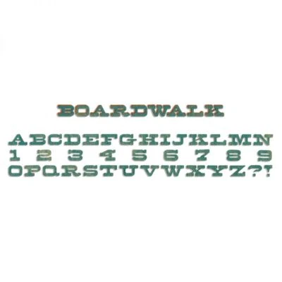 Sizzix Sizzlits Stanze Decorativ Strip & Boardwalk 659427 Scrapbooking Buchstabe - Bild 1 von 2
