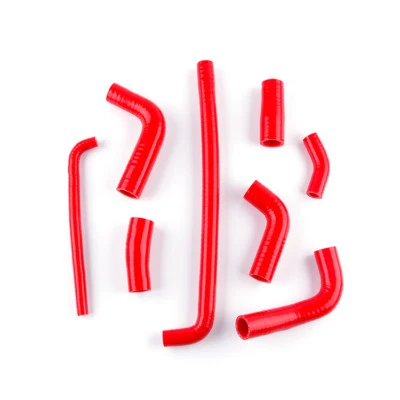 Manguera de radiador de silicona roja Fit 2008-2012 Kawasaki Ninja 250R EX250 EX250J Foto 1 de 4