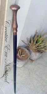 Nautical Vintage Brass Designer Beautiful Handle Wooden Walking Cane 36" Stick - Picture 1 of 4