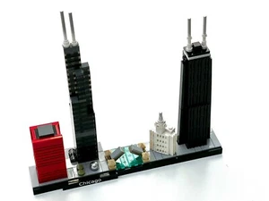 LEGO Architecture: Chicago (21033) New Parts inc Printed Nameplate - RARE - Picture 1 of 11