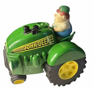 John Deere Ertl Kunststofftraktor mit Landwirt - Bild 1 von 5